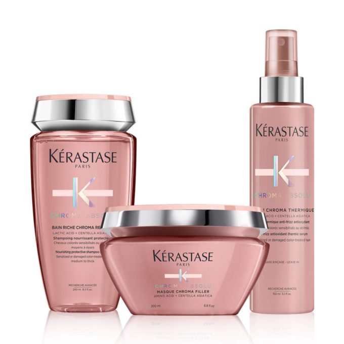 Kit trio chroma absolu capelli colorati spessi